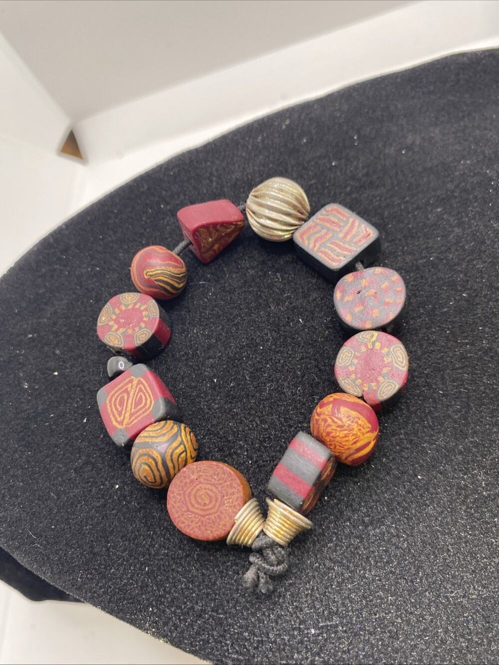 African Custom Tribal Beaded Wood Bead Bracelet Custom Fashion Bracelet